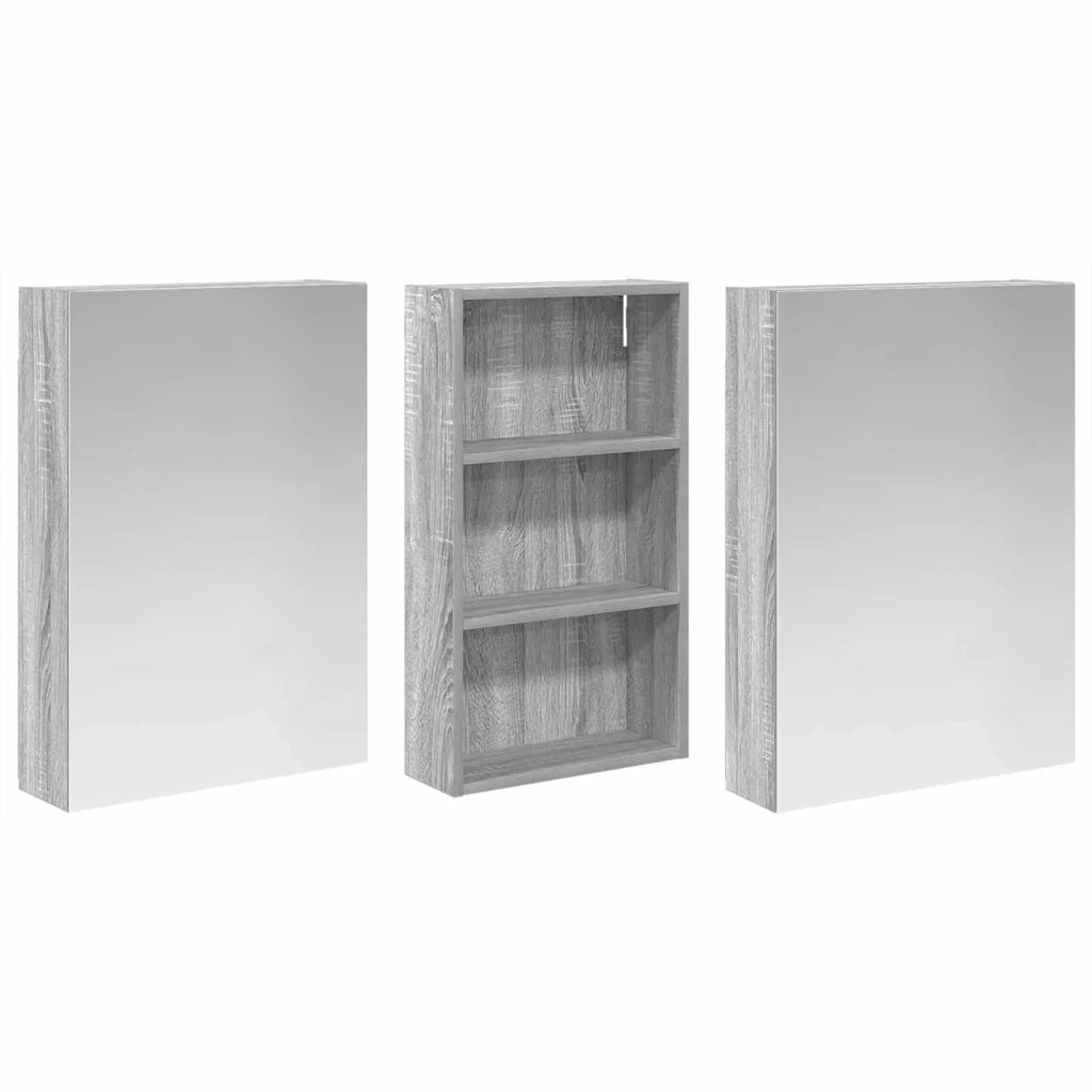 Set di Armadi da Bagno con lo scaffale 3 pcs 140 x 14,5 x 70 cm 3403781