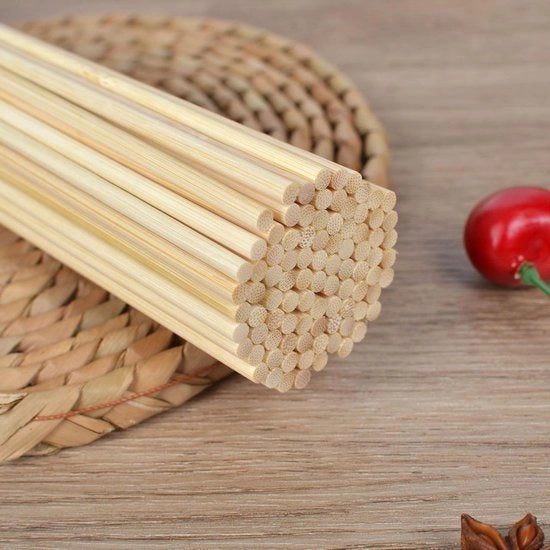 Stecchi da griglia in bambù naturale da 20 cm - 500 pezzi per buffet barbecue, frutta e campeggio