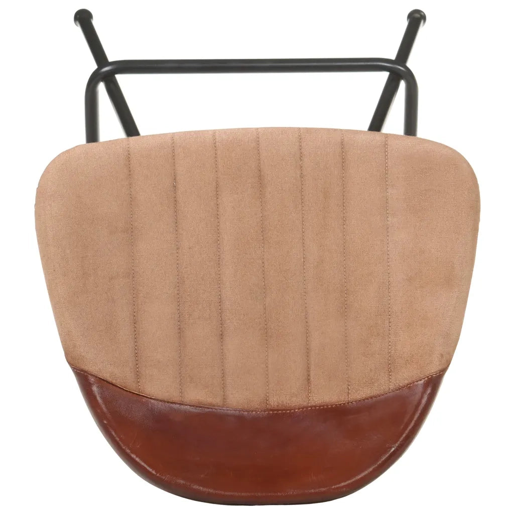 Sgabelli da Bar 4 pz Marroni in Vera Pelle 320646