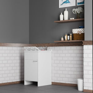 Mobile Lavatoio in PVC 45x50x85cm 1 Anta Forlani Honest Bianco