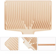 Bacchi da asciugatura e da lavaggio in silicone grandi, adatto per il bancone - 48 cm x 35 cm, antiscivolo e termoresistente (232,24°C) con foro di appoggio, tavolo e piatto multifunzionale (beige)