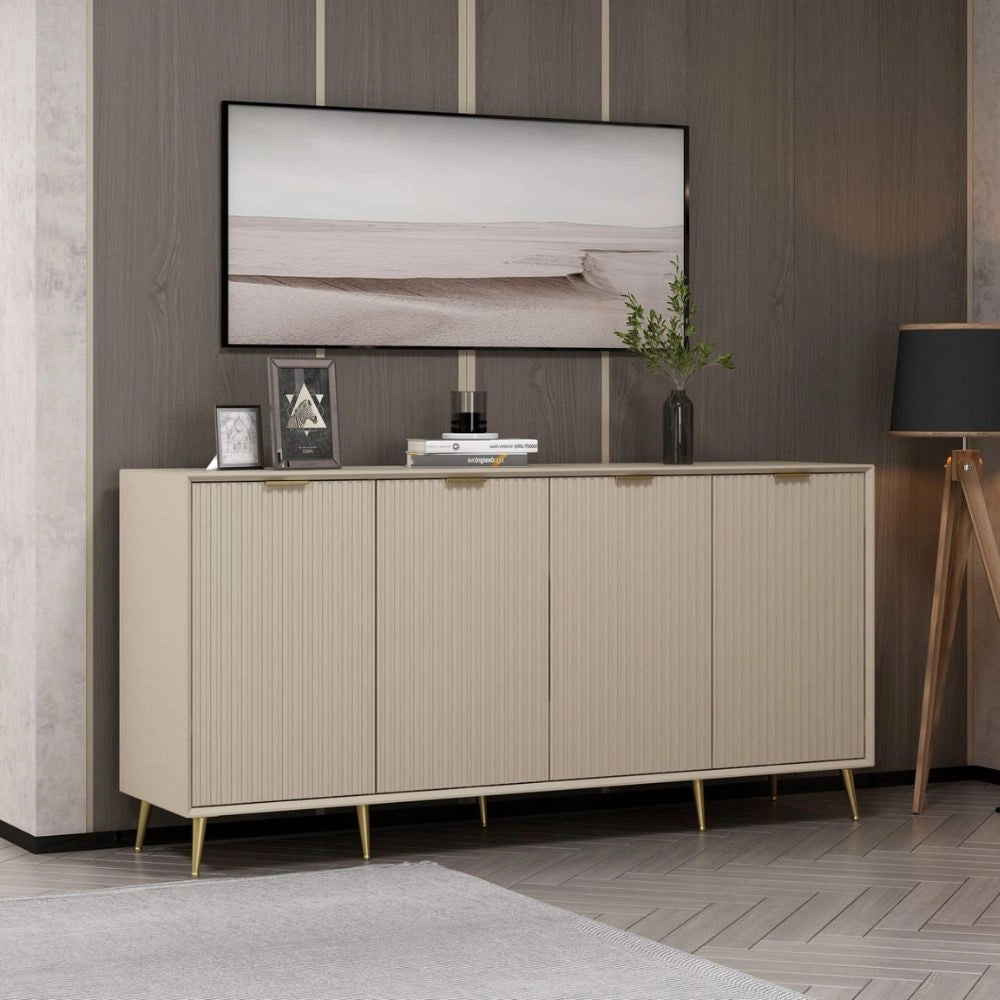 Madia Kale 4 ante cashmere effetto cannettato 180x45x90H : Eleganza e Funzionalità