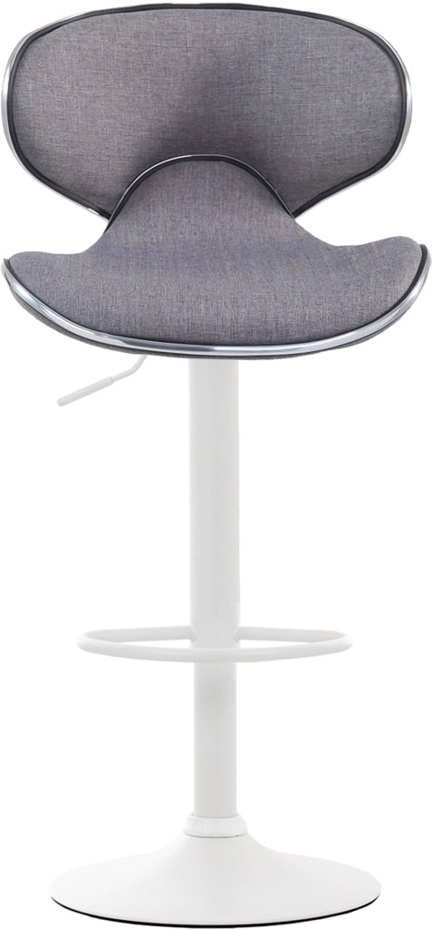 Sgabello Las Vegas V2 tessuto grigio chiaro,bianco