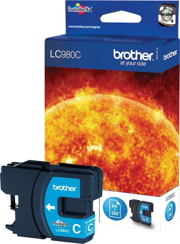 Brother LC980C cartuccia d'inchiostro 1 pz Originale Ciano