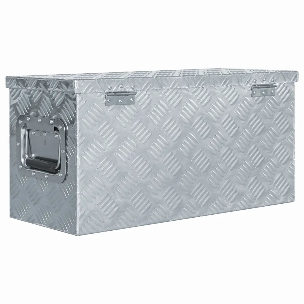 Cassetta in Alluminio 61,5x26,5x30 cm Argento 142936