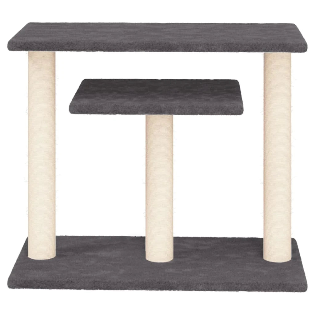 Alberi per gatti con piattaforme scuro 62,5 cm grigio 02_0022796