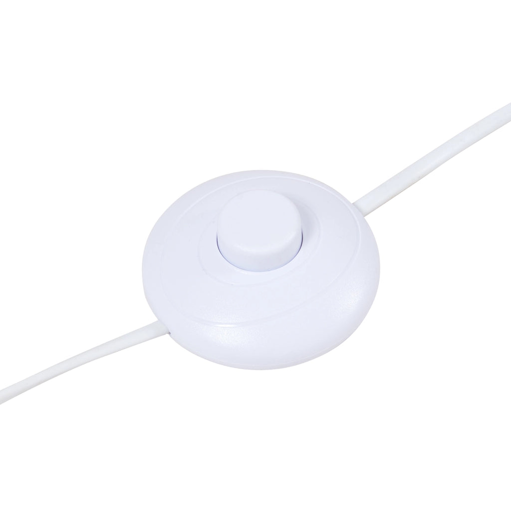 Lampada da Terra Banchory con Paralume a Cono Girevole e Braccio Regolabile - Effetto Legno/Bianco lux.pro