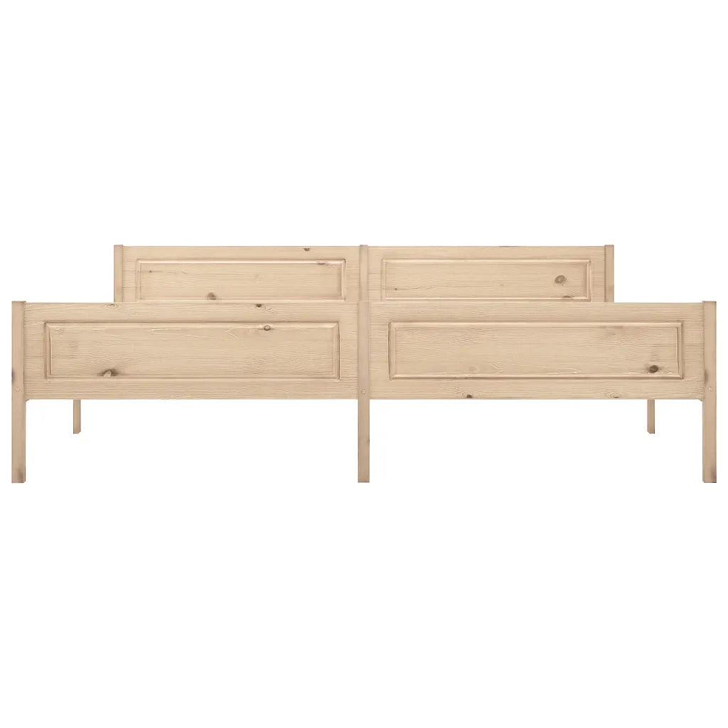 Giroletto senza Materasso 200x200 cm in Legno Massello Pino 322102