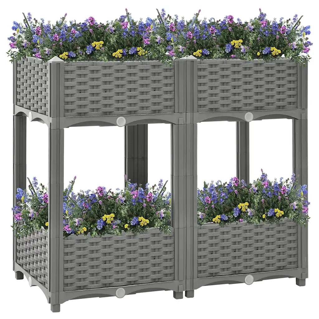 Fioriera Rialzata 80x40x71 cm in Polipropilene 153298