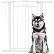 Porta per Cani Regolabile 76-104 cm ¨C zephmum ¨C Bianco