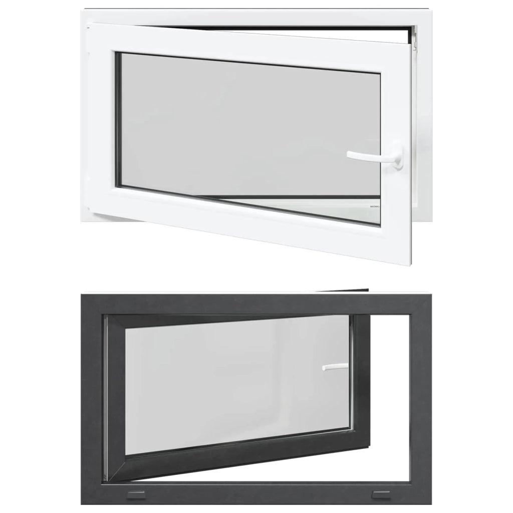 Finestra per Soffitta RISOR 100 x 70 cm PVC e Vetro Antracite CFW7928012