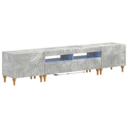Mobile TV LED a 3 pezzi Grigio Cemento Legno ingegnerizzato 3416499