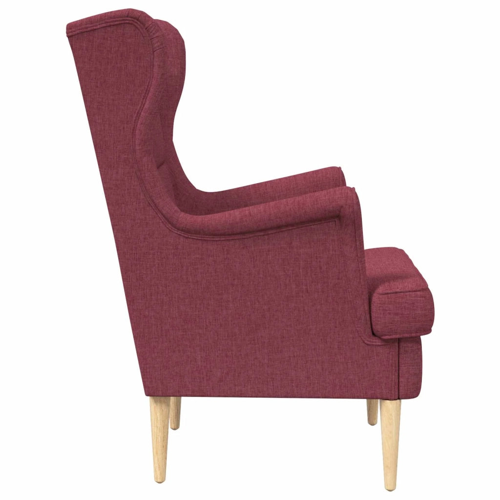 Poltrona | Sedia Relax Rosso Vino Tessuto