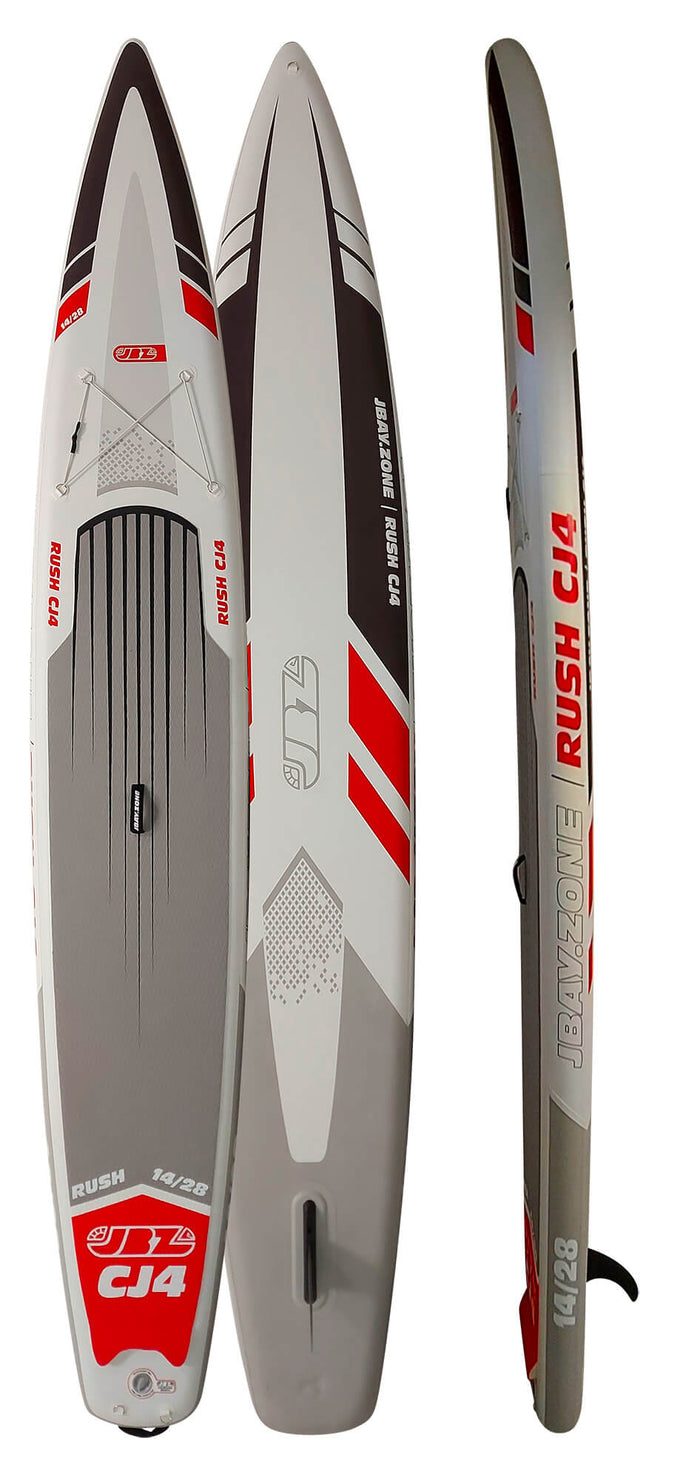 SUP Tavola Stand Up Paddle Gonfiabile 426x71x15 cm con Pagaia Zaino e Accessori Jbay.Zone Rush CJ4