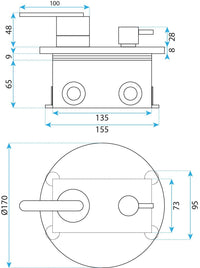 Set Doccia Da Incasso Rea Ontario Black + Box