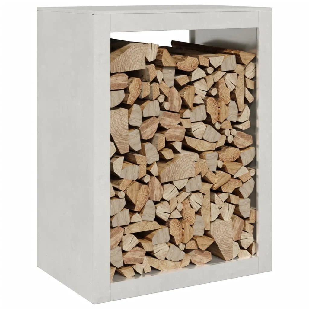Portalegna 60 x 40 x 80 cm marrone acciaio inox 02_0043738