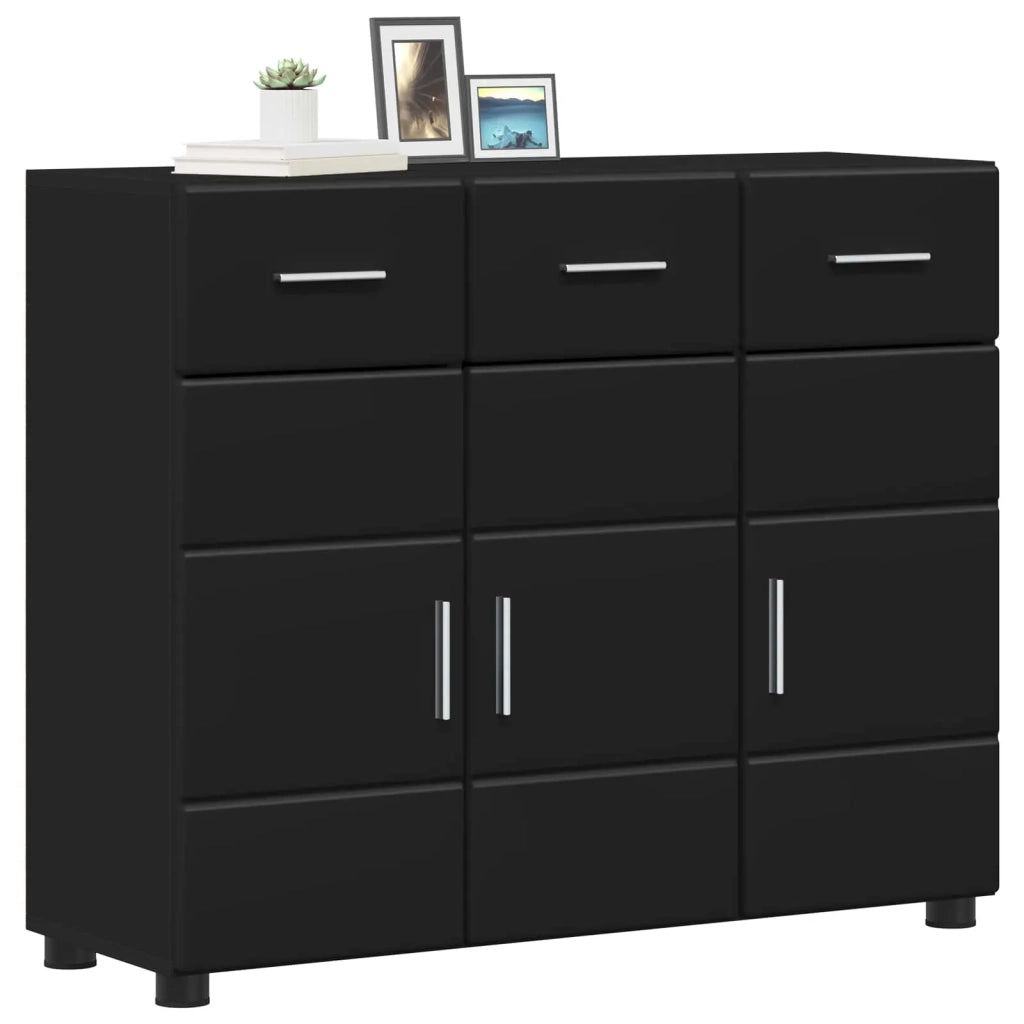 Credenza FLORIN Nero 88,5 x 30,5 x 73 cm Legno multistrato 880312