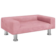Cuccia per cani comodo divano 70 x 45 x 26,5 cm velluto Rosa 02_0042803
