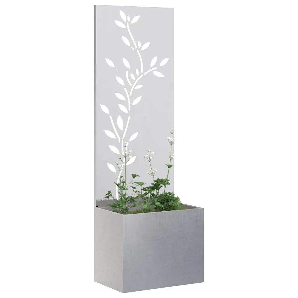 Schermo per privacy in giardino Floreale Argento 50 x 150 cm 876480