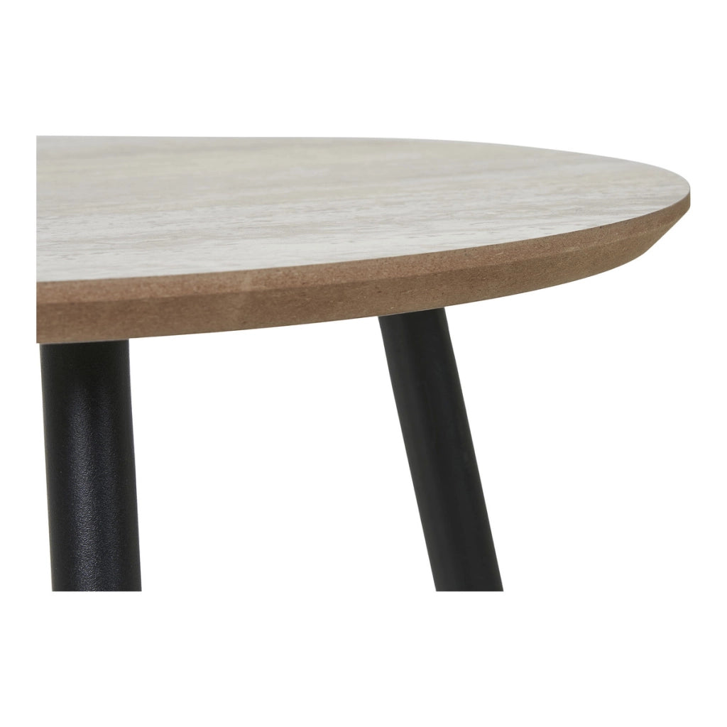 Tavolino Aalst, Beige, MDF, 55x55x45 cm