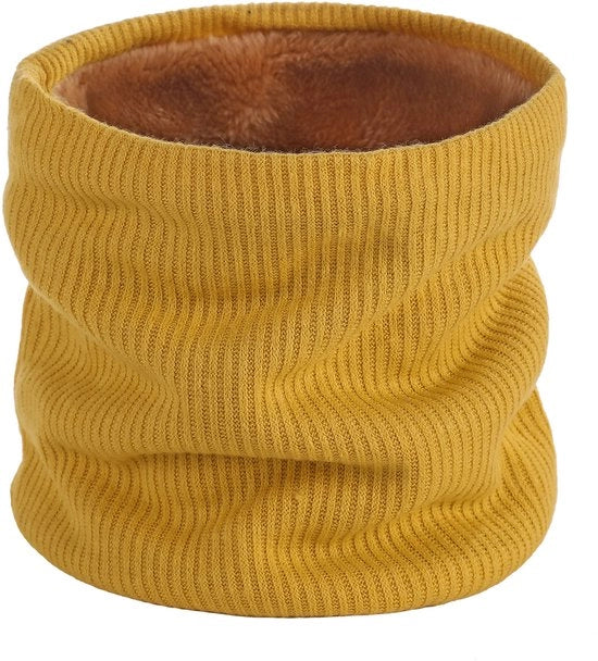 Nascondino per il collo, sciarpa riscaldante per il collo invernale, mantello impermeabile per sci con mesh elastico morbido e soffice, 21*24cm, Giallo