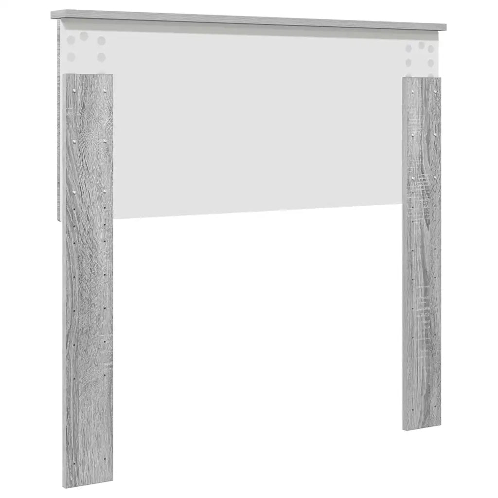 Testiera-Testata-Testiera Decorativa Grigio Sonoma 90 cm Legno multistrato 958199