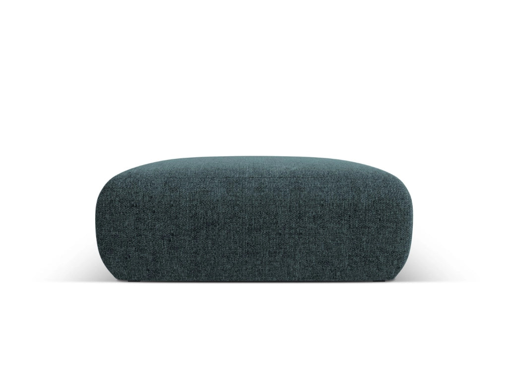 Cosmopolitan Design - Pouf "Nolio" 2 posti in ciniglia petrolio 