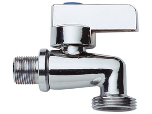 Rubinetto portagomma a sfera 1/2 interamente cromato