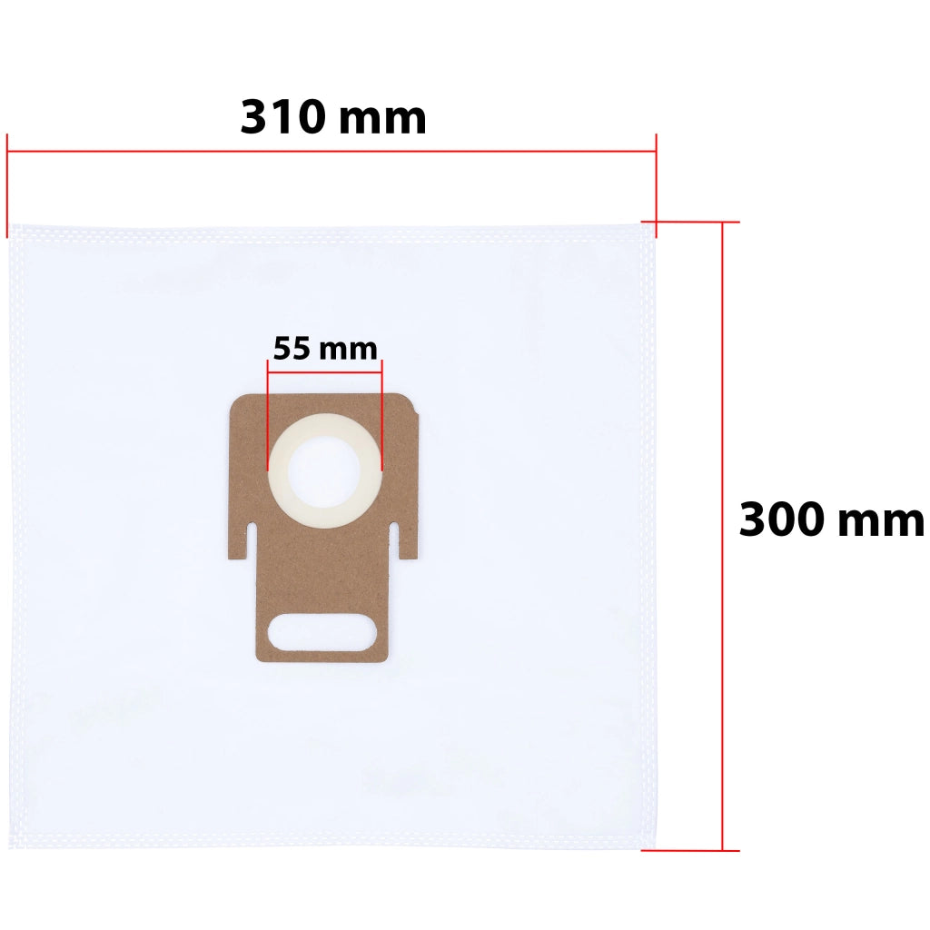 Sacchetti Sostitutivi per Aspirapolvere Thomas – 5 Strati Antiallergici | Dimensioni 310x300 mm, Ø 55 mm