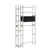 Vicco Ripiano per WC Bianco 78.5 x 163 cm con 2 cassetti in pile