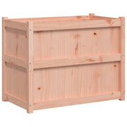 Vassoio per fioriera aiuola rialzata piante fiori terrazza giardino 90 x 50 x 70 cm legno massello marrone Douglas 02_0038006