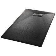 Piatto doccia rettangolare per bagno casa interno foro di scarico standard 9 cm SMC 120x70 cm nero 02_0003453