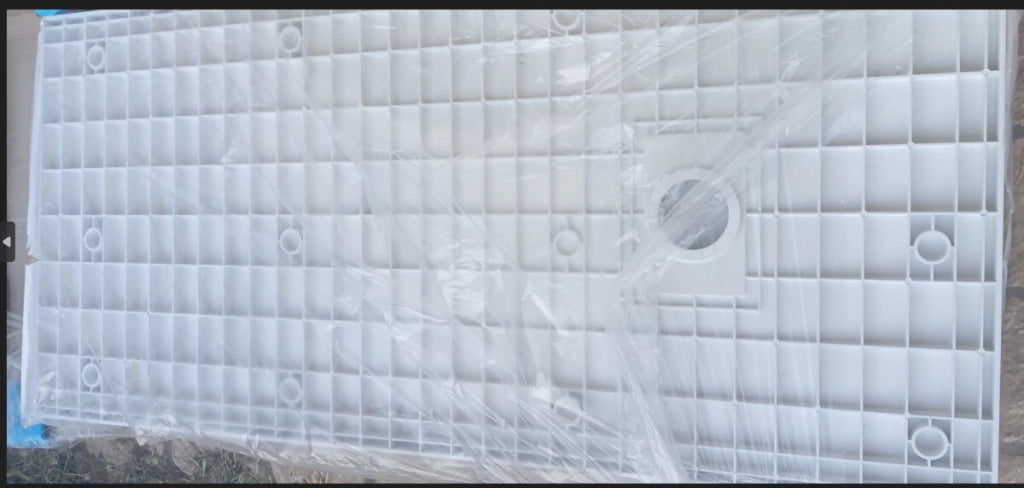 Piatto doccia in acrilico STONE ESSENCE - Bianco - Misura: 80 x 160 cm