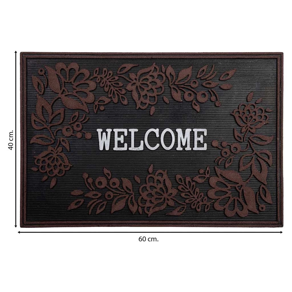 Zerbino gomma con rilievo 40x60
