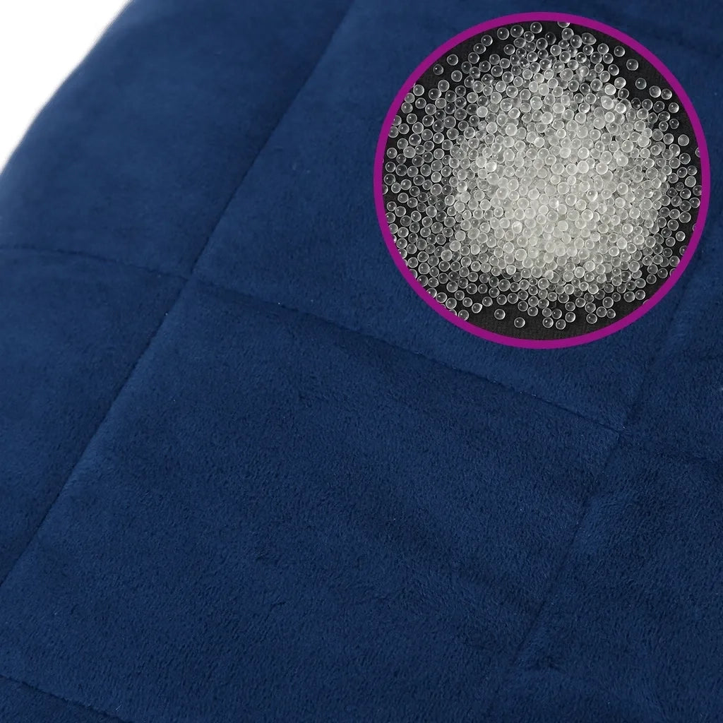 Coperta Ponderata Blu 155x220 cm 11 kg Tessuto 350741