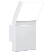 Applique LED da esterno 10 x 15 x 22 cm resistente alle intemperie illuminazione ambientale alluminio bianco 02_0056587