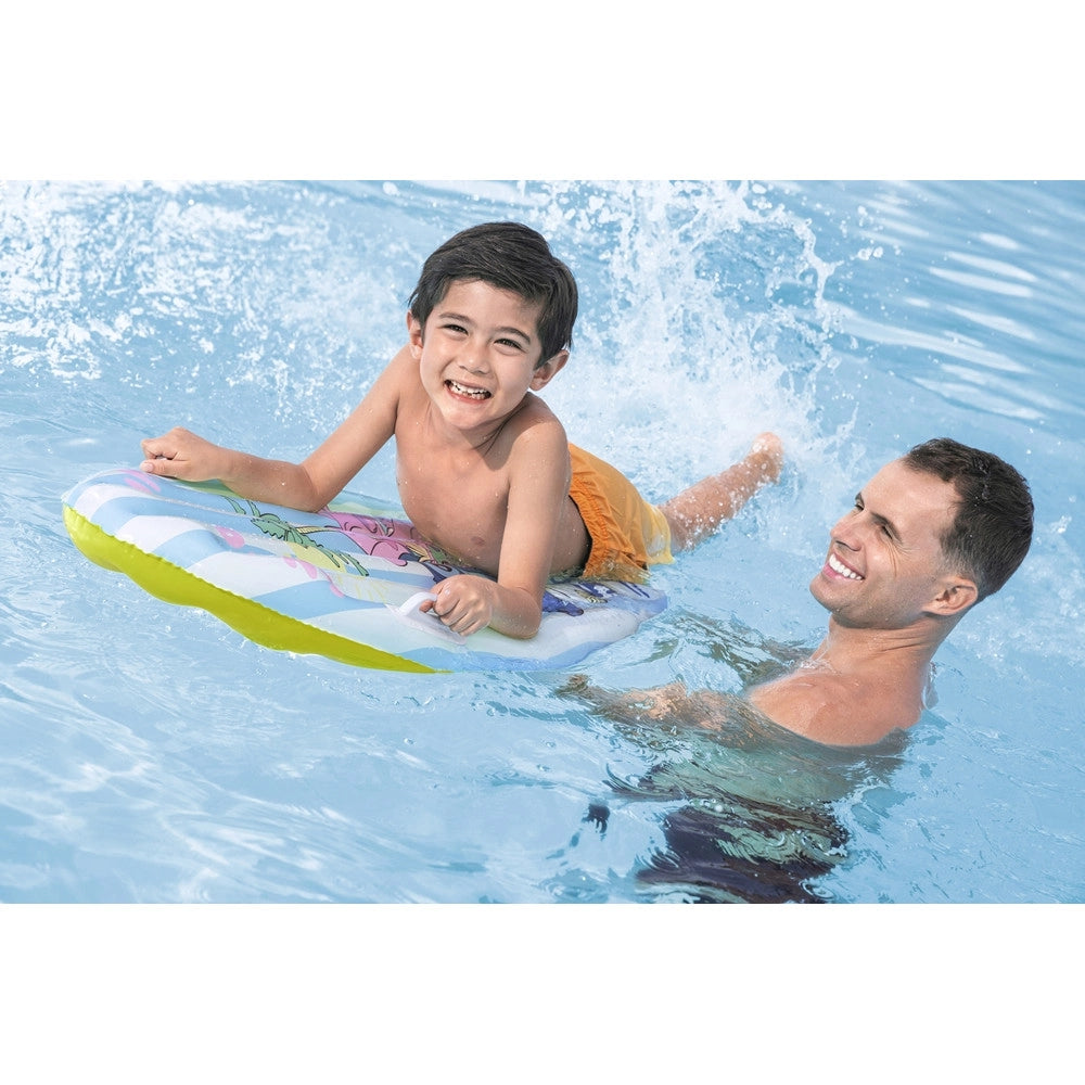 Trade Shop - Materassino Tavoletta Da Surf Gonfiabile Da Nuoto Per Bambini Stitch 112x40x10cm 9104v -