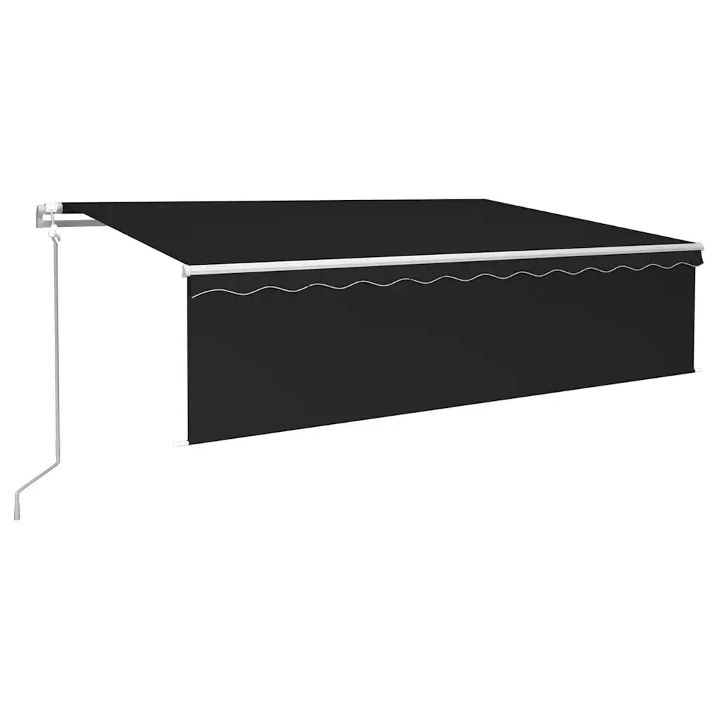 Tenda da Sole Retrattile Automatica con Parasole 6x3m Antracite 3069369