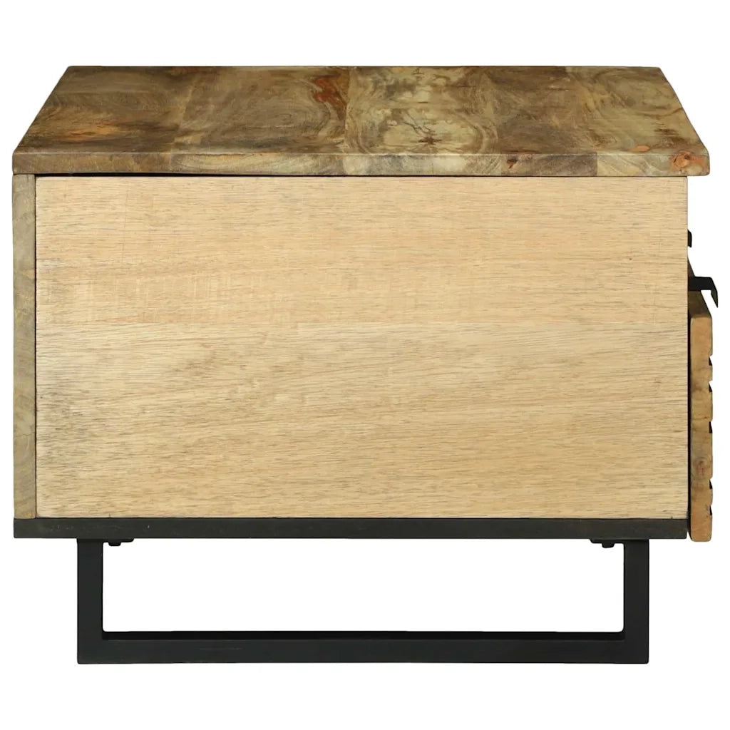 Tavolino da salotto con cassetto Marrone e Nero 80 x 54 x 40 cm 4017949