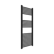 Termoarredo bagno scaldasalviette acciaio radiatore calorifero termosifone nero opaco *** misure h1200xl600xi550 23 t...