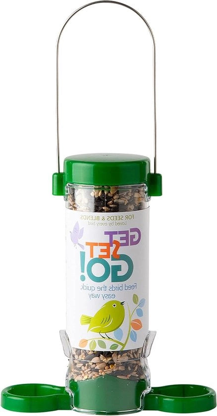 Alimentatore per uccelli selvatici e di giardino - Get Set Go zaadvoerbak per uccelli selvatici e di giardino