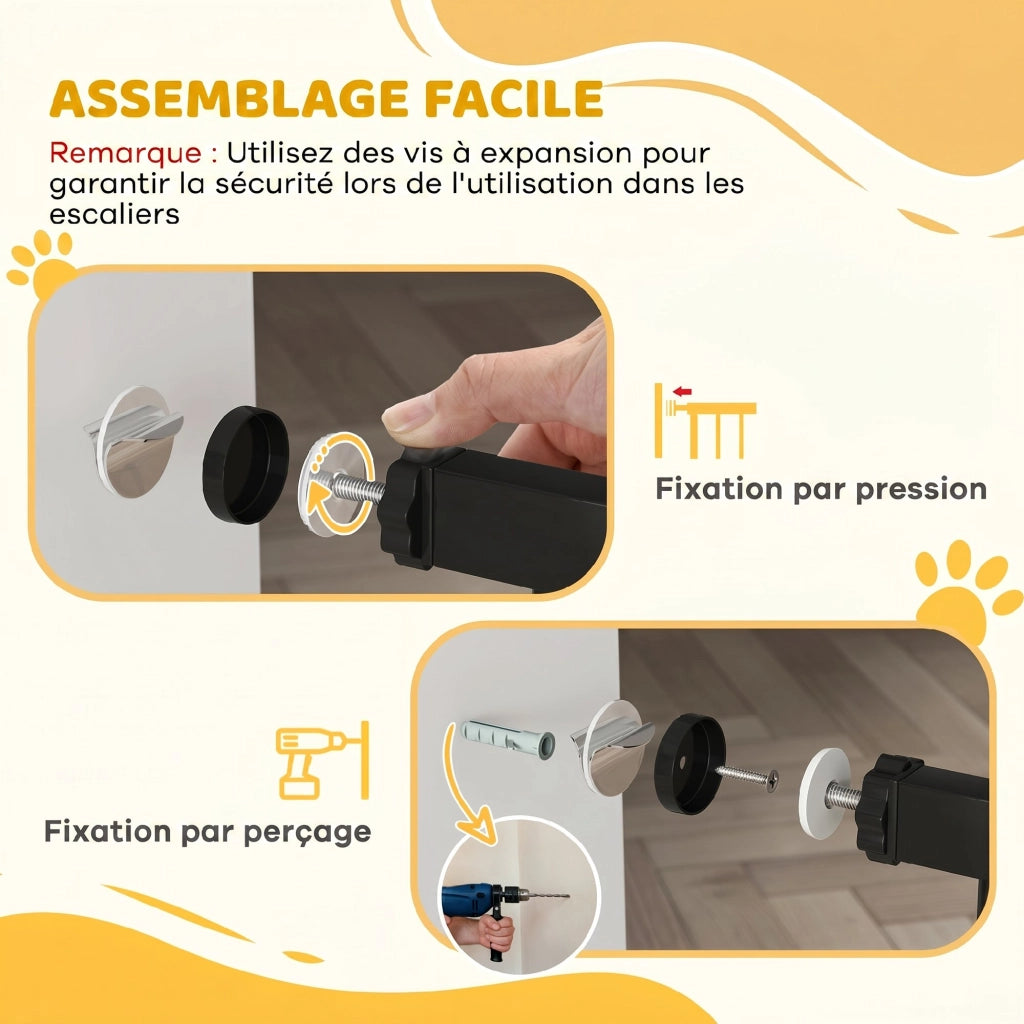 Barriera di Sicurezza per Animali ¨C Minimal ¨C Nero
