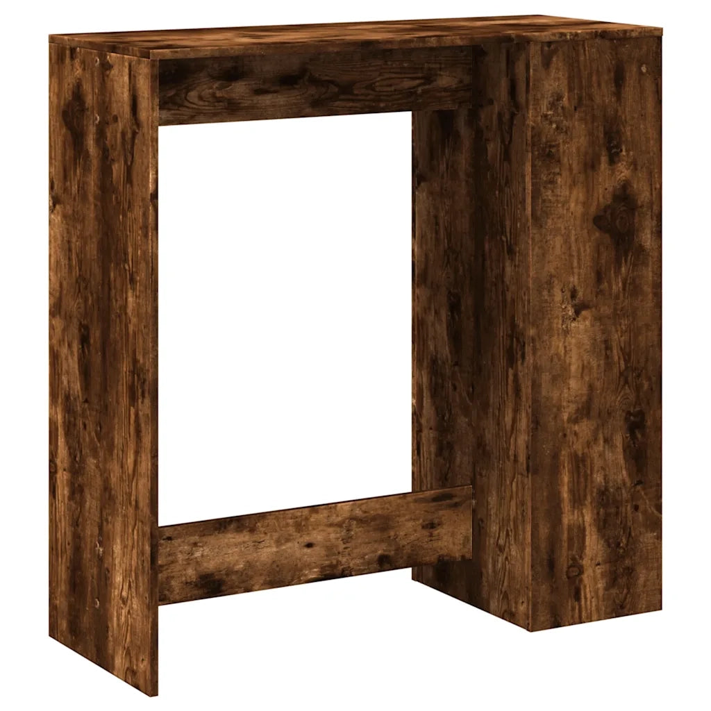 Tavolo Bar con Rastrelliera Rovere 101x40x103,5 cm Multistrato 854368