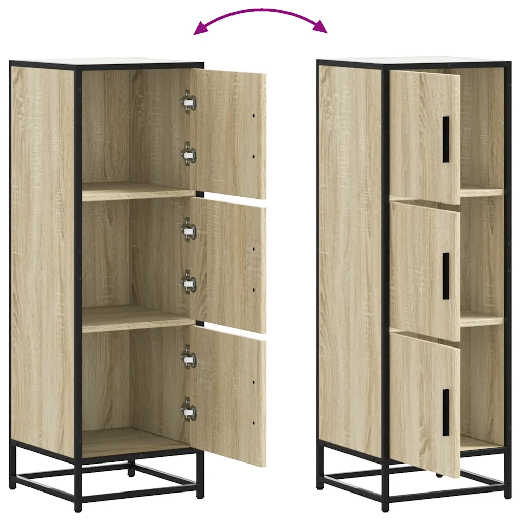 Credenza Rovere Sonoma Legno Multistrato Metallo 849065