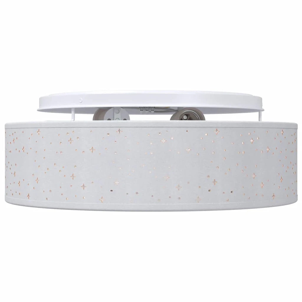 Lampada da soffitto moderna in stile minimalista per soggiorno camera da letto ufficio 38 x 38 x 13,5 cm tessuto grigio 02_0058431