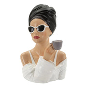 Scultura Donna Paris -A- in resina multicolore