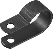 50 pezzi di Organizzatore di Clip Nylon per la Gestione dei Cavi R tipo 13mm Nero