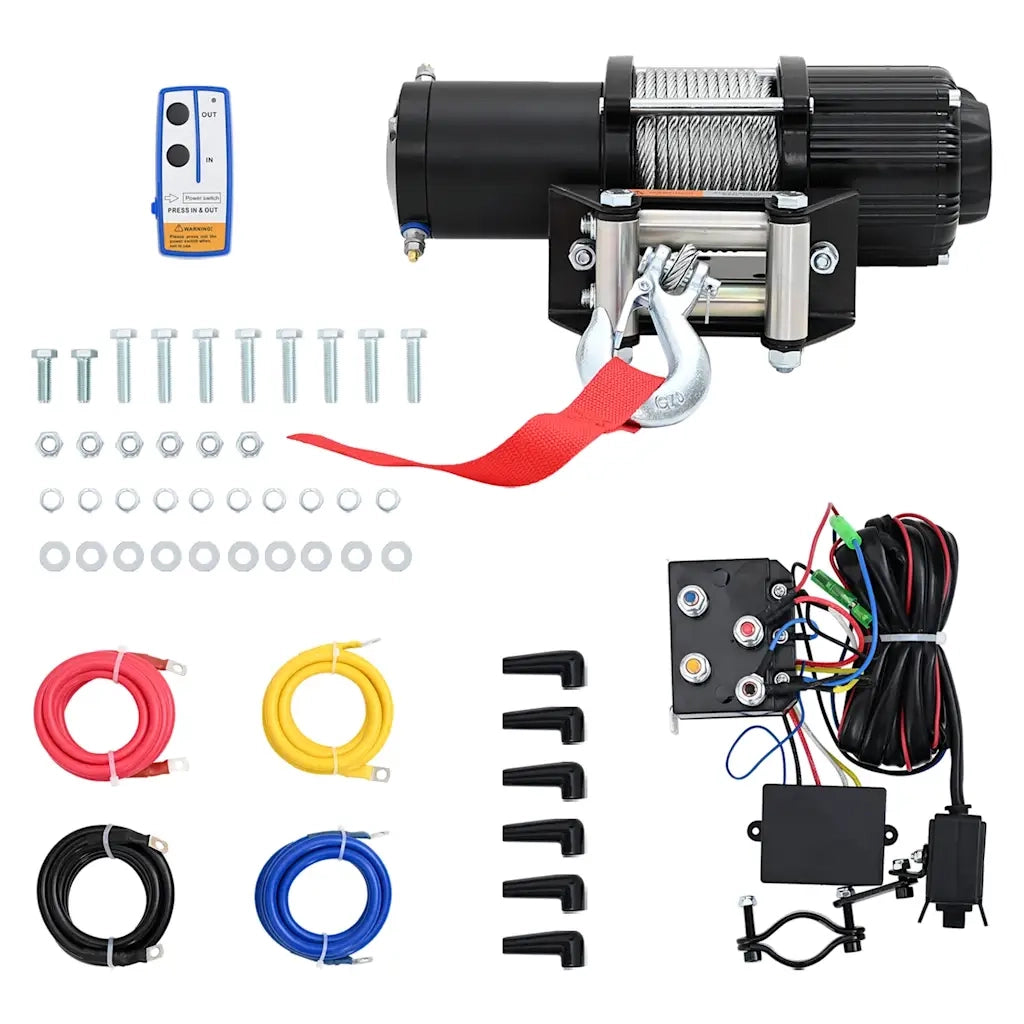 Verricello Elettrico 12 V 4500 lbs 2040 kg con Telecomandocod mxl 103459