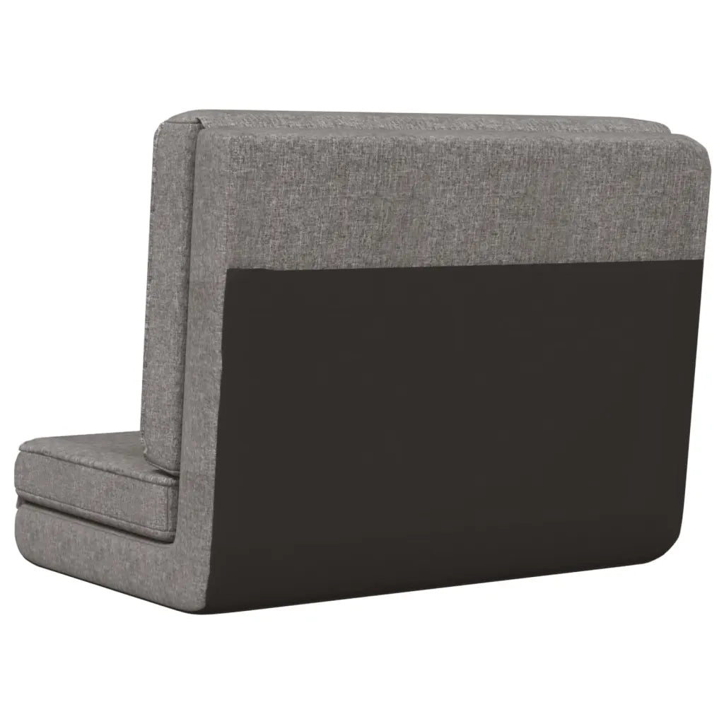Sedia a Sdraio da Terra Pieghevole Grigio Chiaro in Tessuto cod mxl 55961