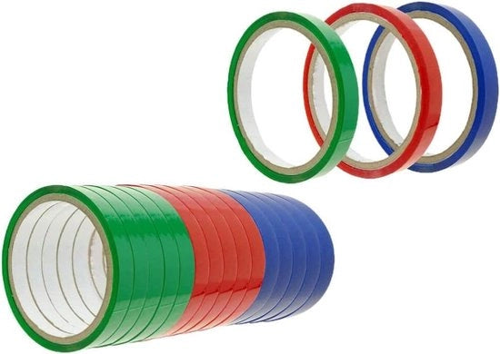 18 pezzi di nastro di sigillatura trasparente per sacchi di polietilene - qualità premium - 12 mm